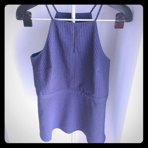 Pinstripe banana republic tank